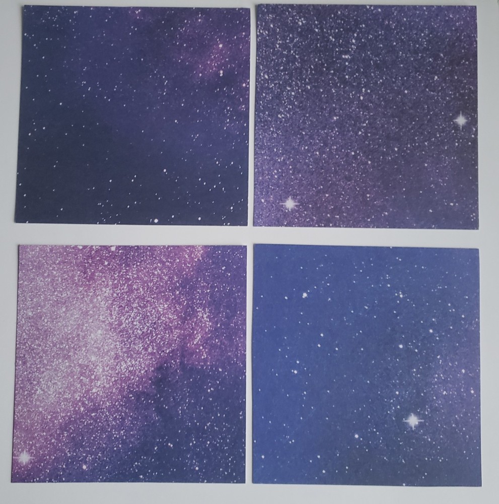 5x5 Galaxy / Cosmic Craft Paper -30 Sheets