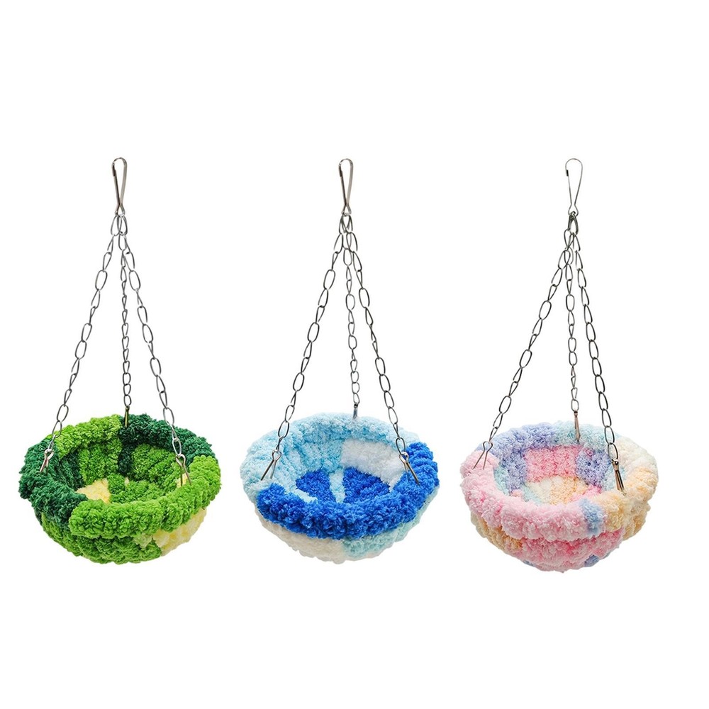 Winter Bird Bed Hanging Bird Hammock Swing Easy to Install Comfortable Birdcage