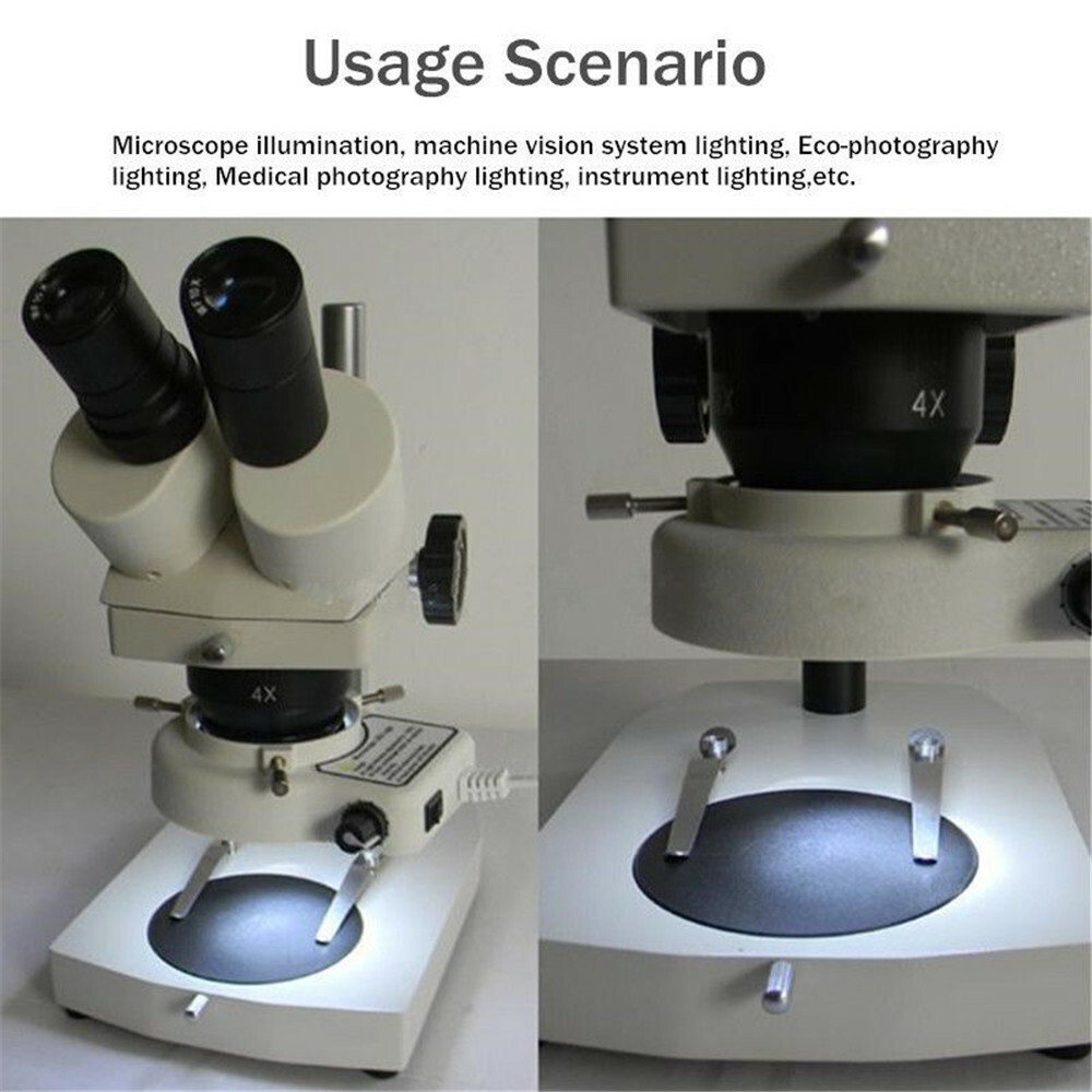 56 LED Adjustable Bright Ring Light illuminator Lamp For Stereo Zoom Microscope