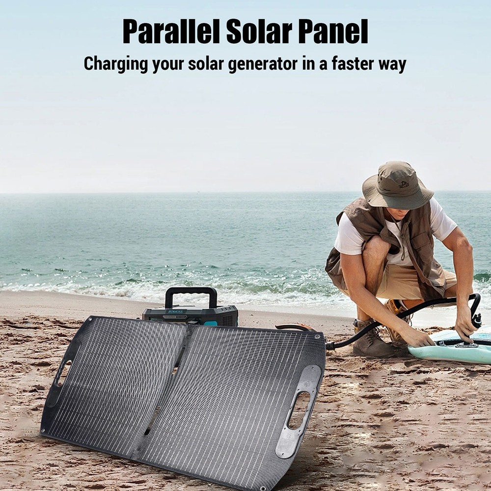 LINEBA 200W Solar Panel Foldable IP68 Waterproof RV Camping Panel solar plegable
