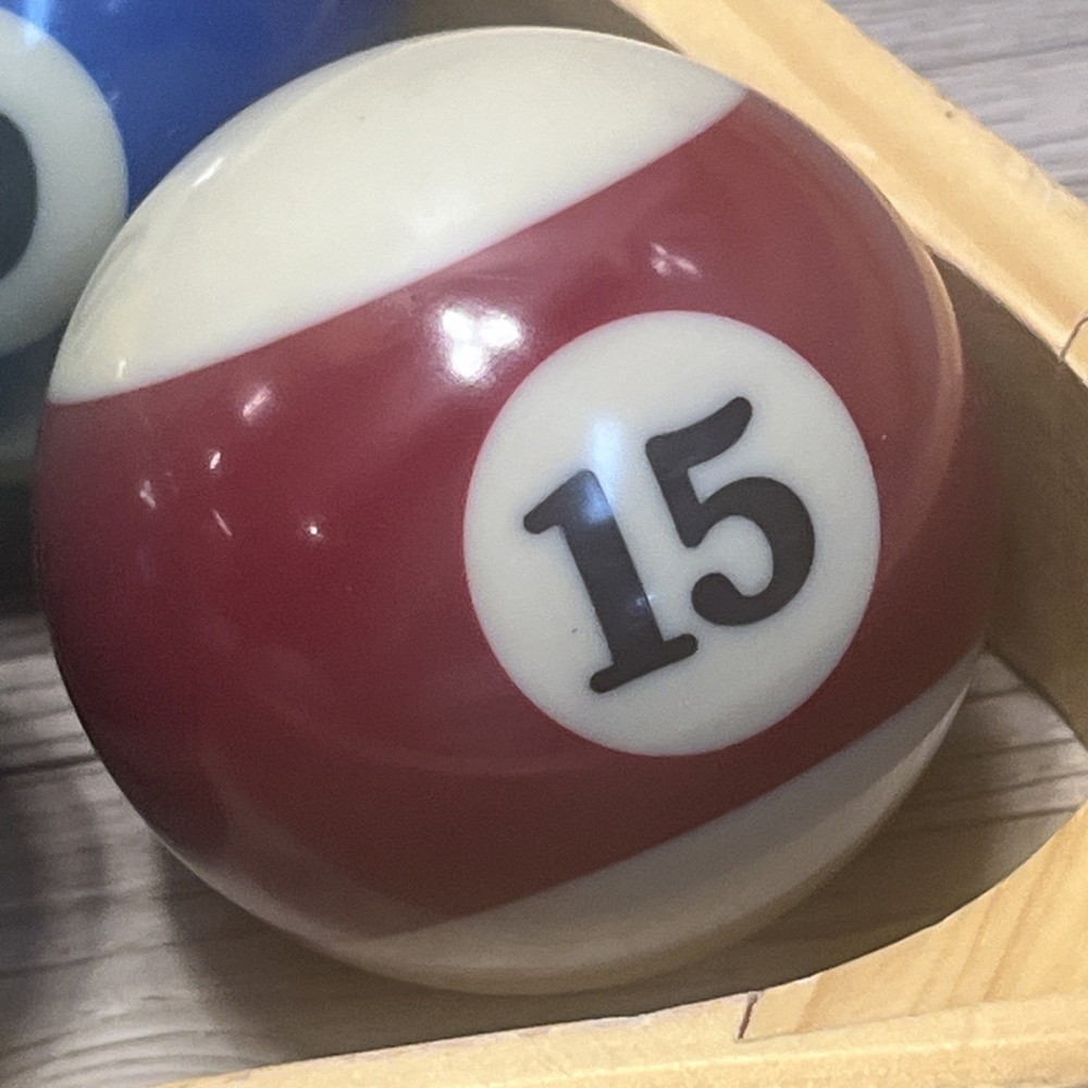 Billiard Pool Balls Complete Set as Shown With Racks