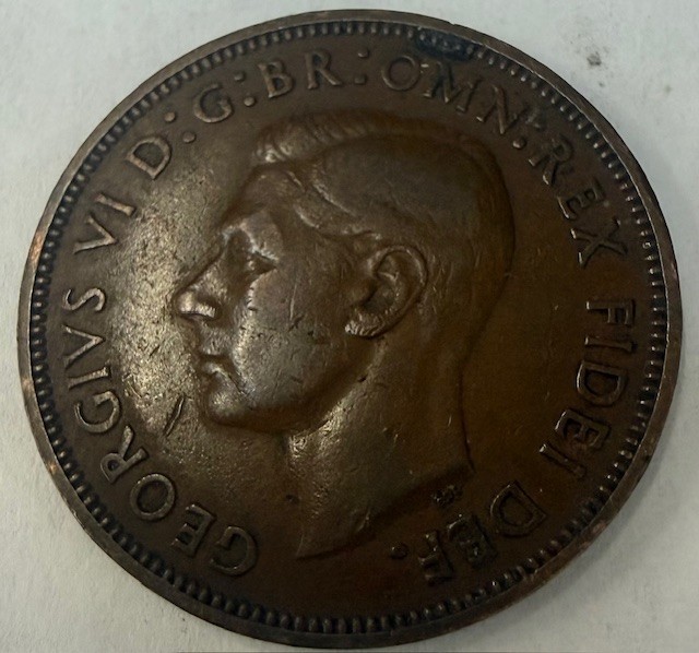 1950 Great Britain Half Penny Coin Lot 2