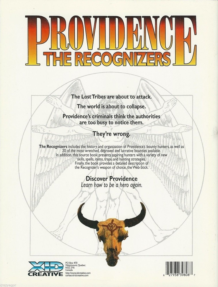 Providence The Recognizers Sourcebook - Bounty Hunters - XID Creative *FS