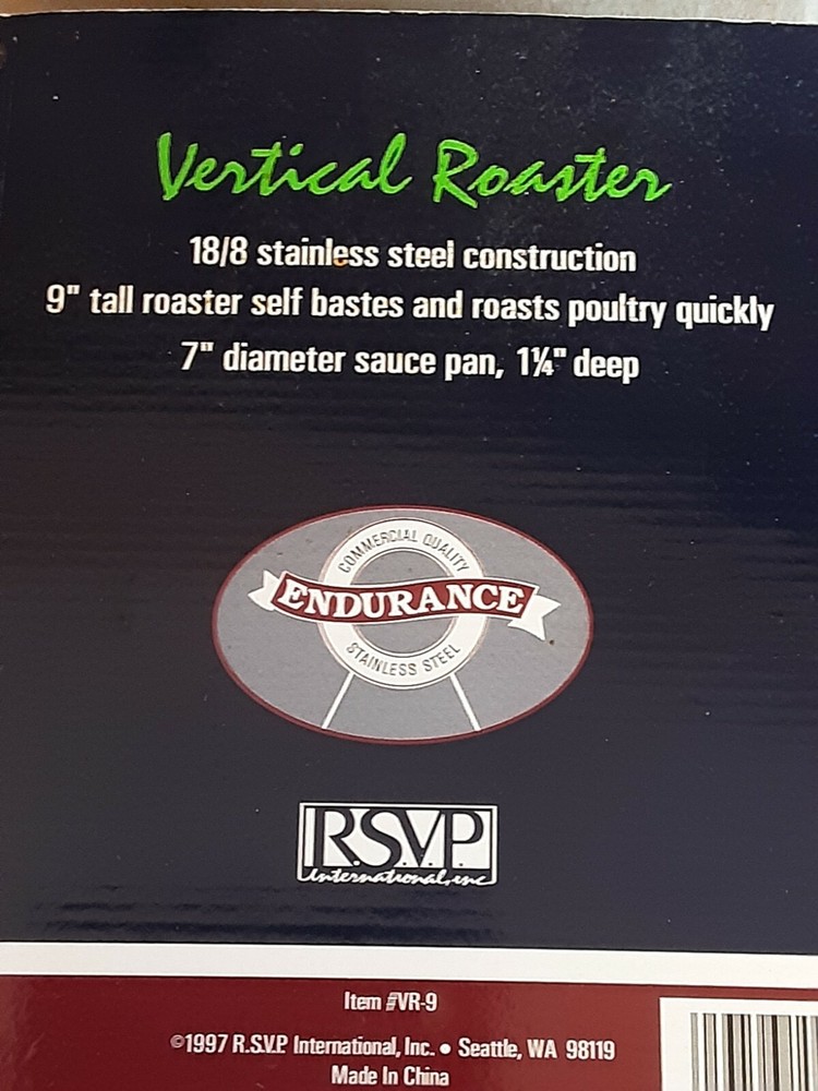 endurance vertical chicken roaster