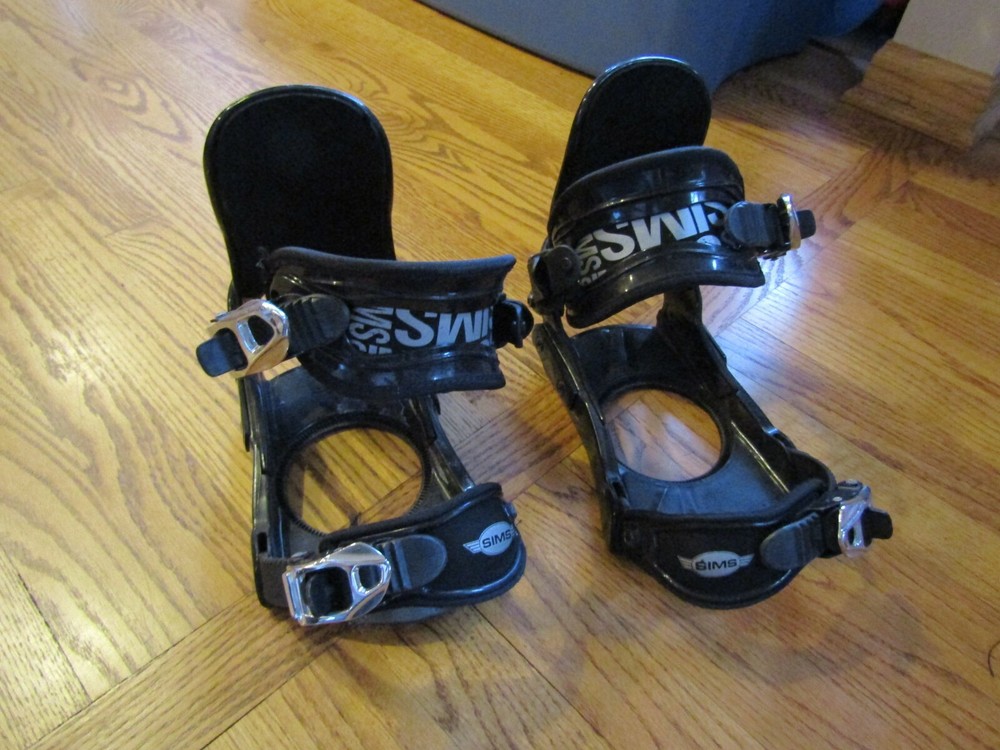 SIMS SNOWBORAD BINDINGS - BLACK - SMALL