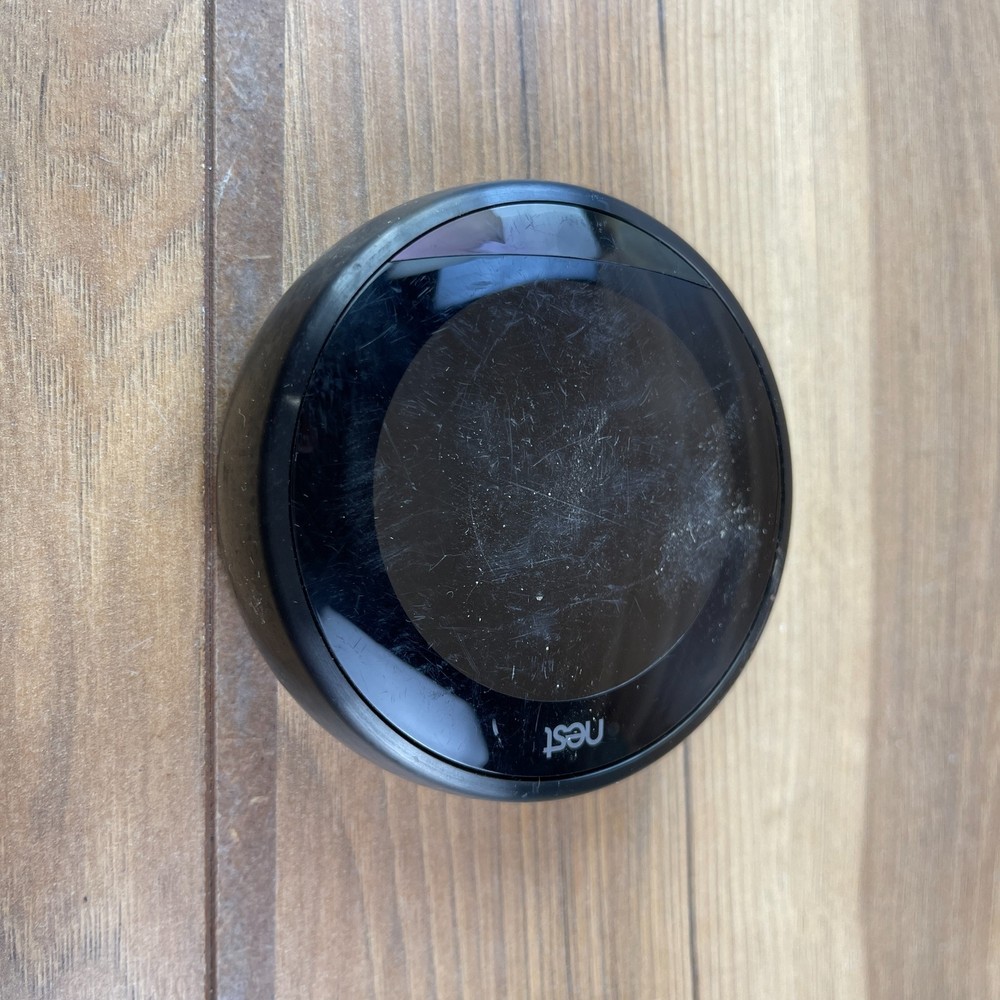 Google Nest Smart Learning Thermostat Black Wireless Programmable Alexa Enabled
