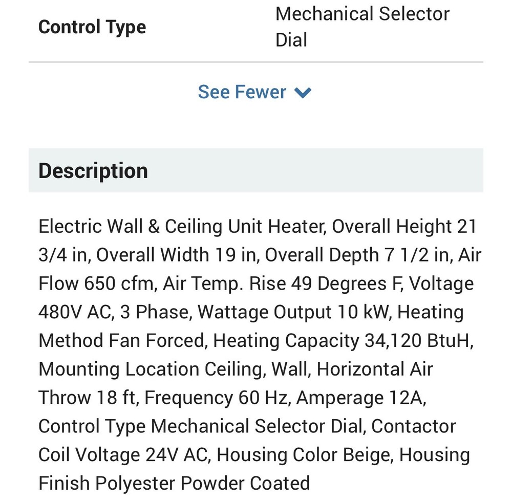 Electric Unit Heater