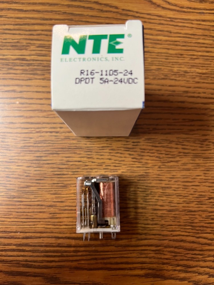 NTE R16-11D5-24 Relay 24VDC DPDT,