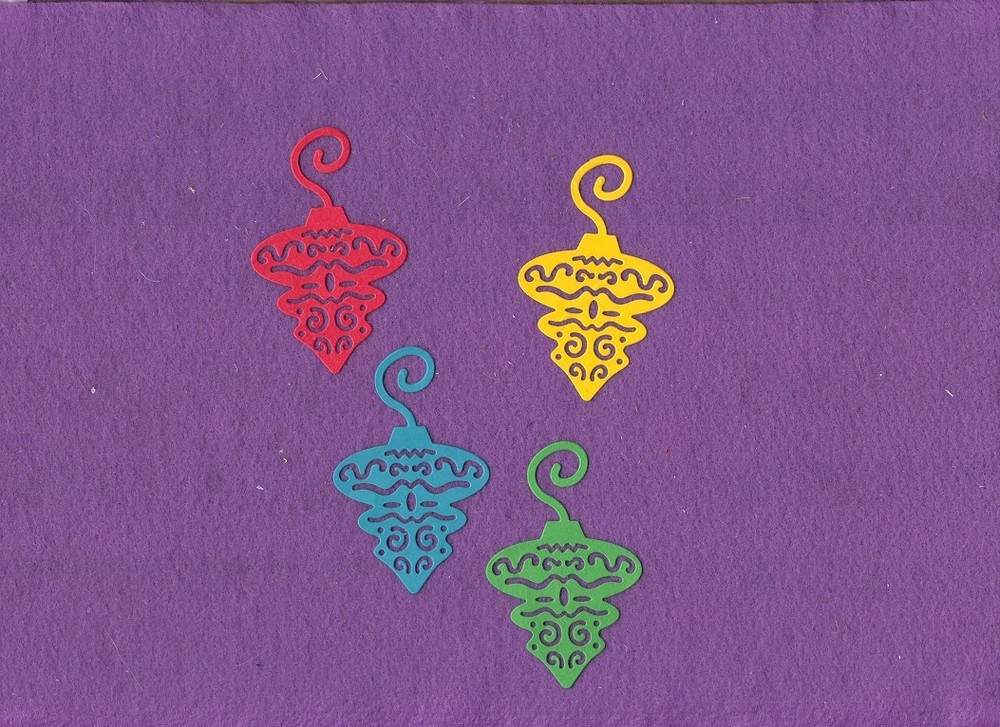 Christmas ball 1 die cuts scrapbook cards