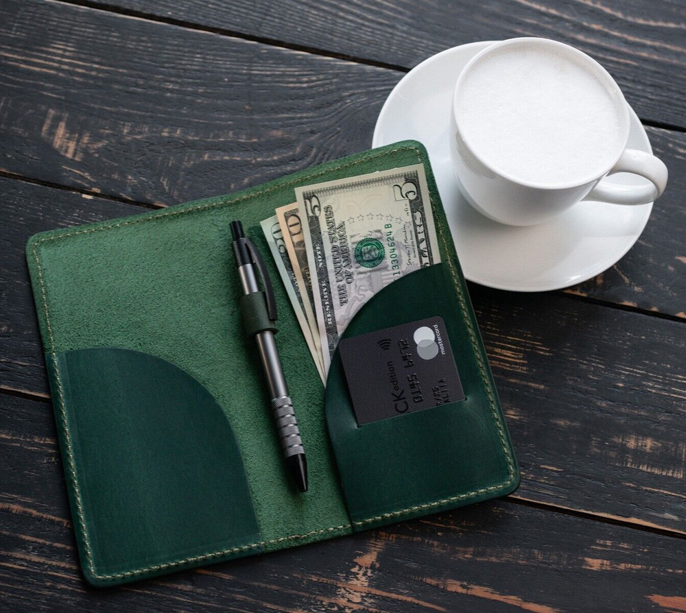 Leather check presenter Restaurant bill holder Guest presenter Check holder