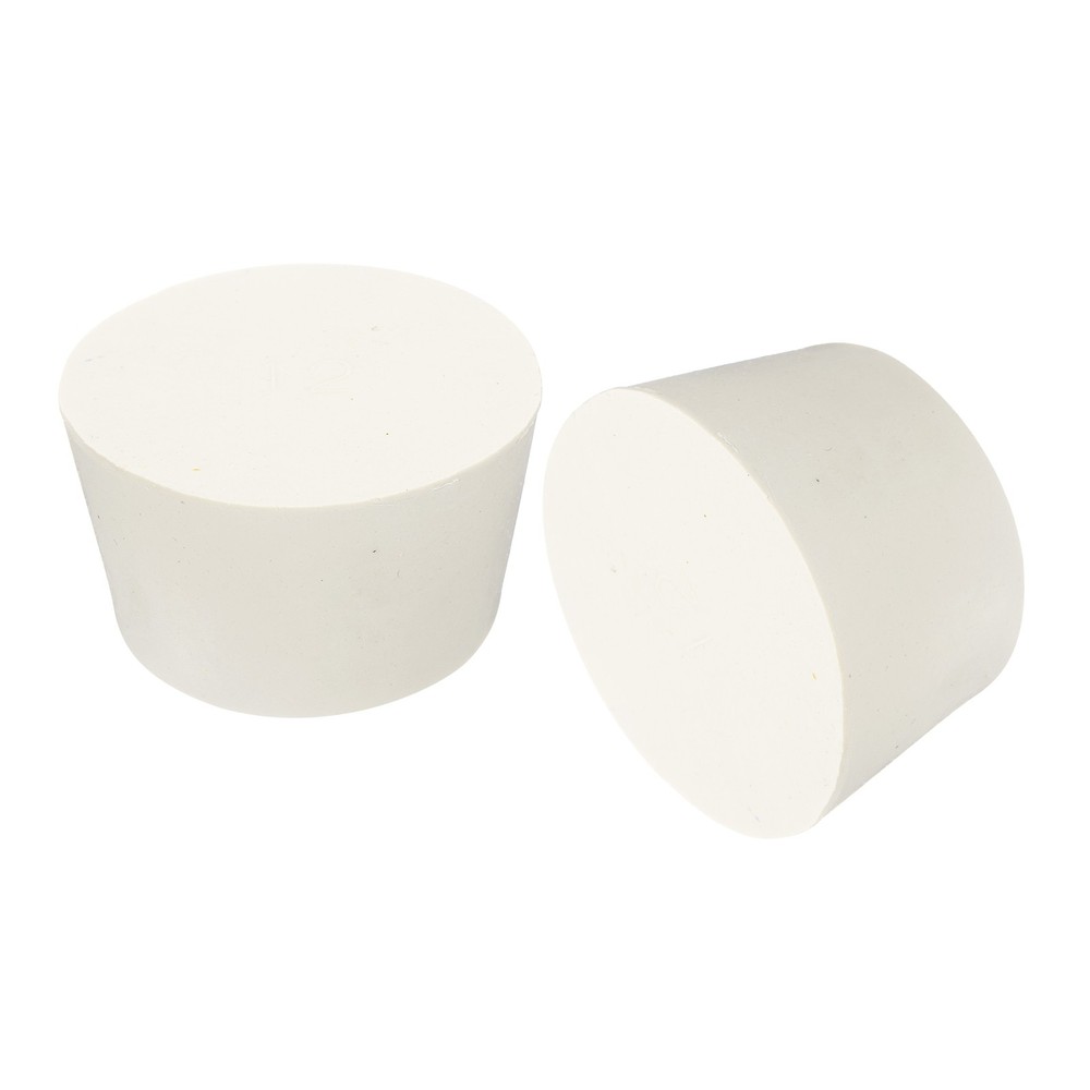Tapered Shaped Solid Rubber Stoppers 51mm to 62mm, 2 Pcs Lab Rubber Plugs