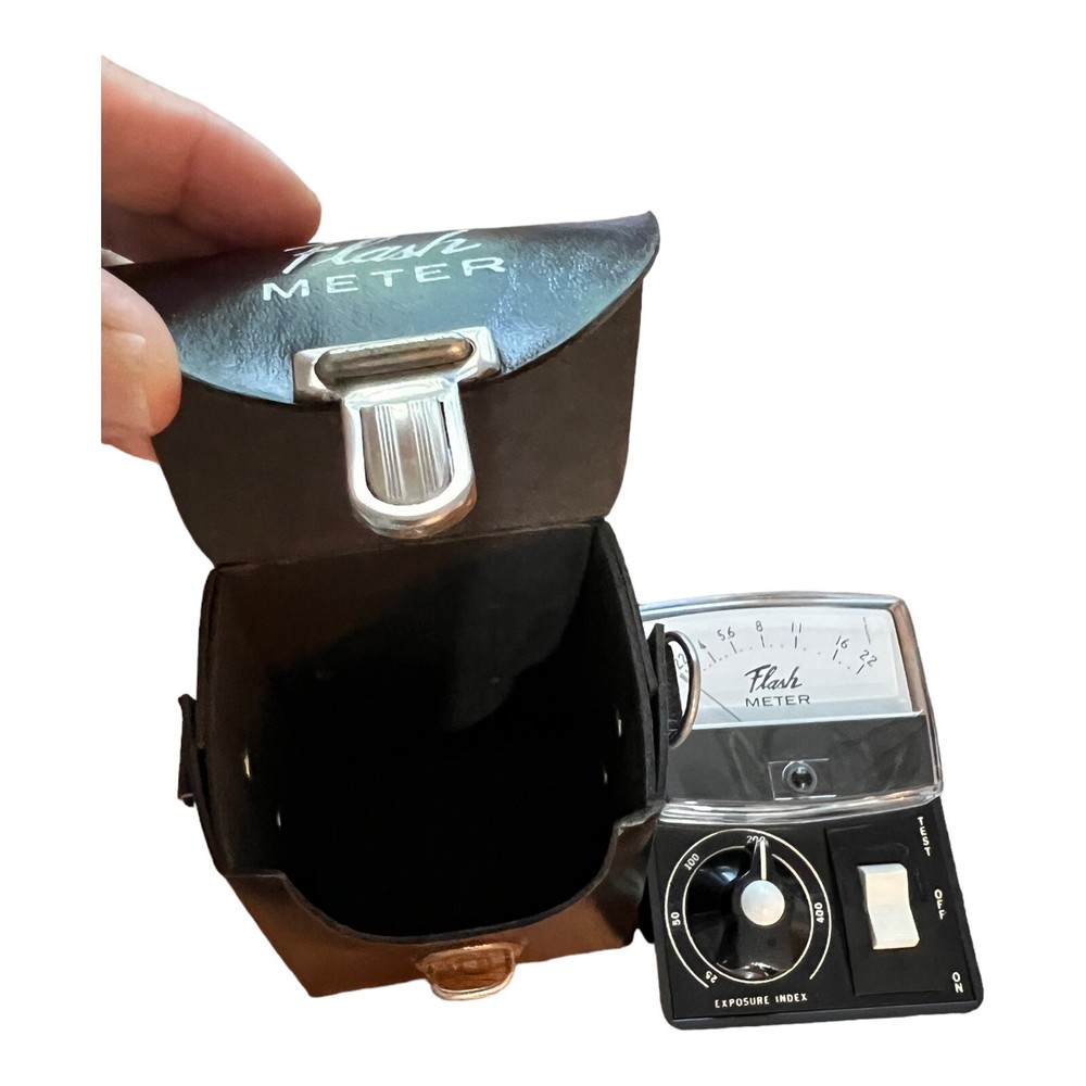 Wein Prod Camera Flash Meter Black WP500 Plastic Carry Case Untested Parts Only