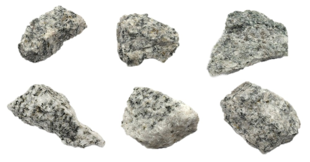 6PK Raw Porphyritic Granite, 1" - Geologist Selected Samples - Eisco Labs