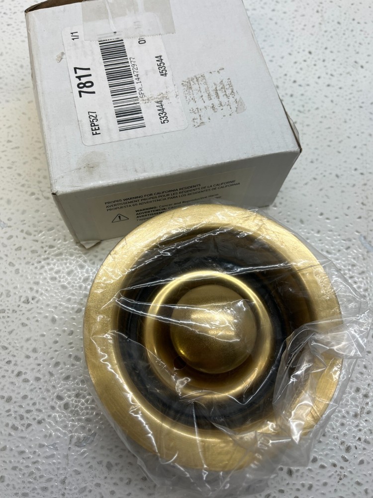 Signature Hardware 453544  1/2" Stainless Steel, Kitchen Garbage Disposal Flange