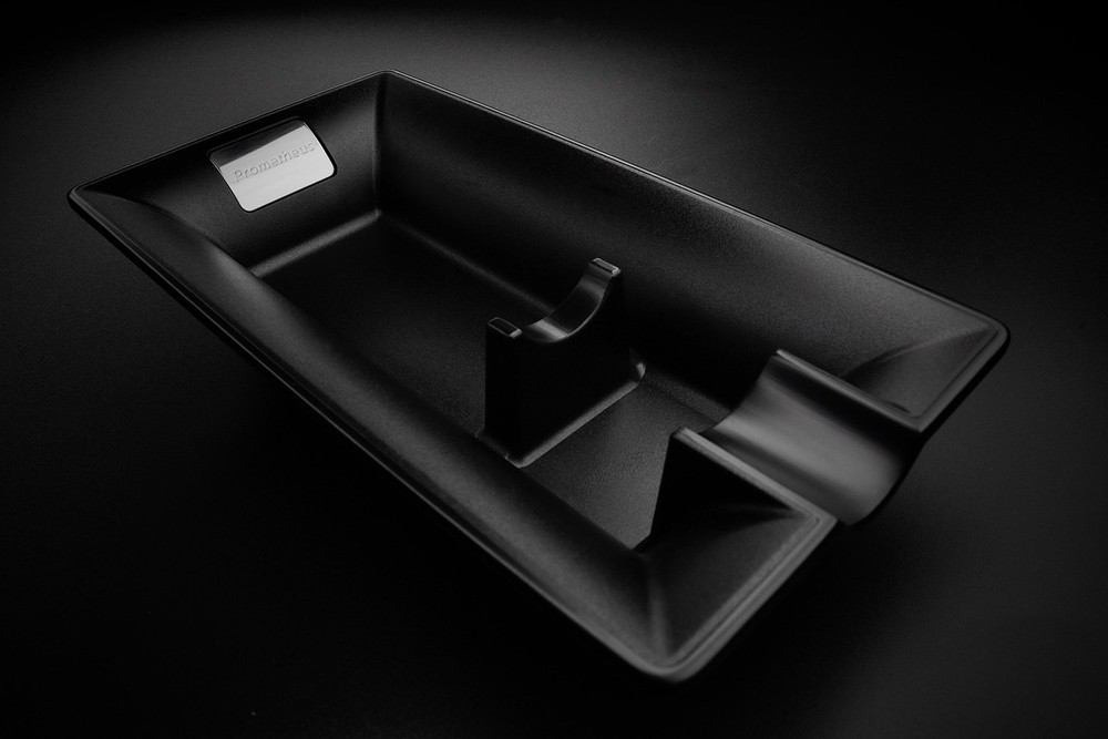 Prometheus Metal Single Cigar Ashtray - Black