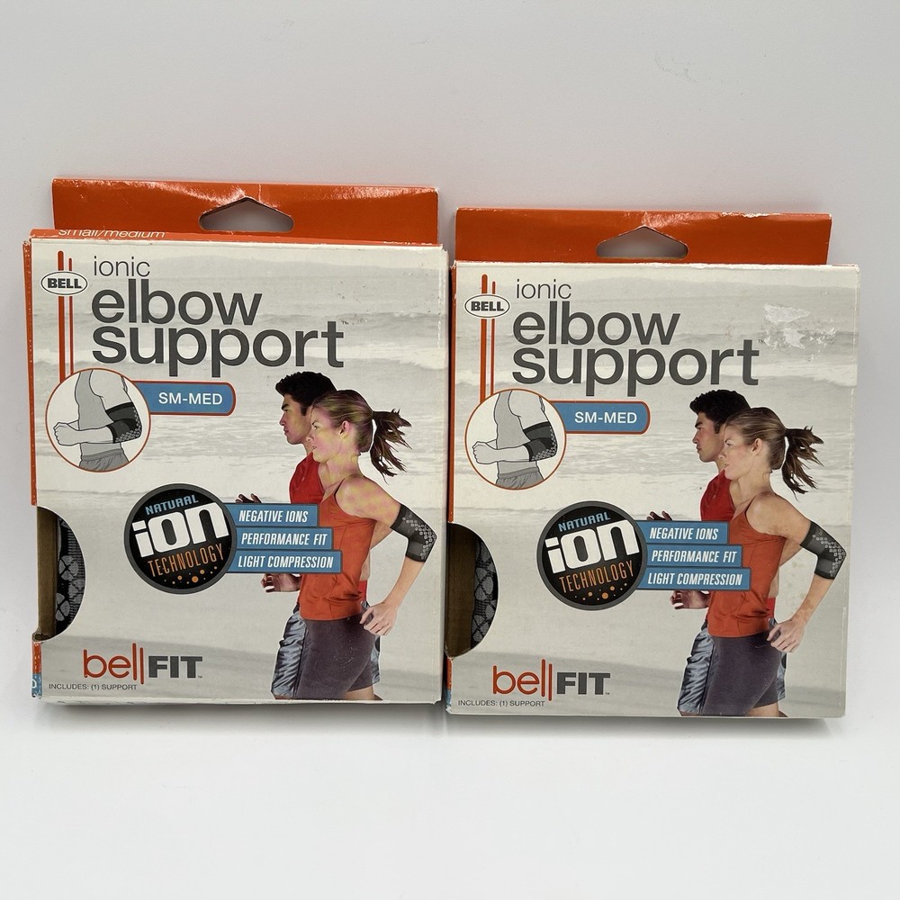 2 Bell Ionic Elbow Support Negative Ions Performance Fit and Fits Small-Medium