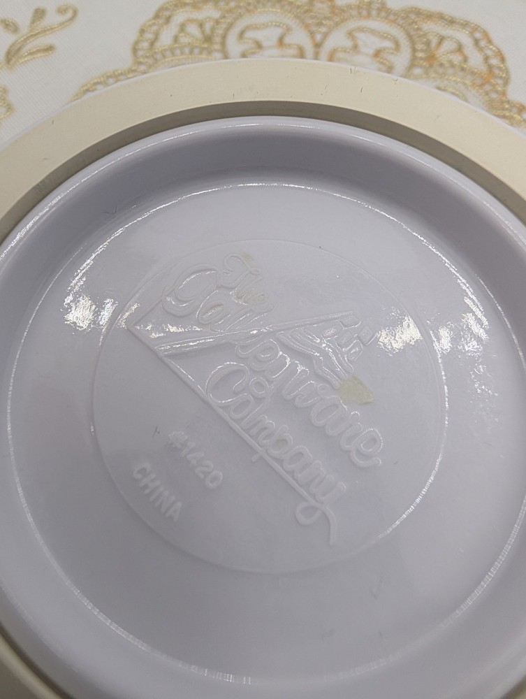 Galleyware Co. Commodore Bowl Compass Rose Plates Nautical Salad and dinner READ