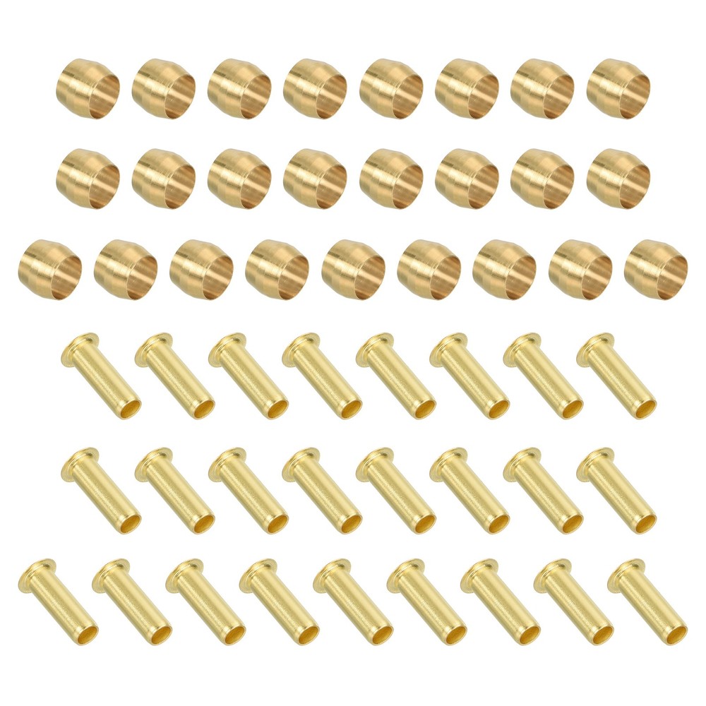 25 Set 1/4" Tube ID Compression Assortment Kit Sleeve Ferrule & Insert