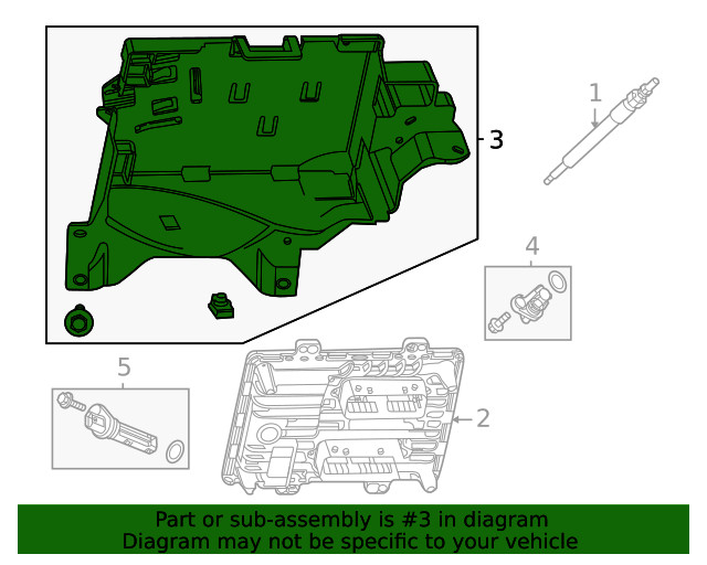 Genuine GM Engine Control Module Bracket 84294002