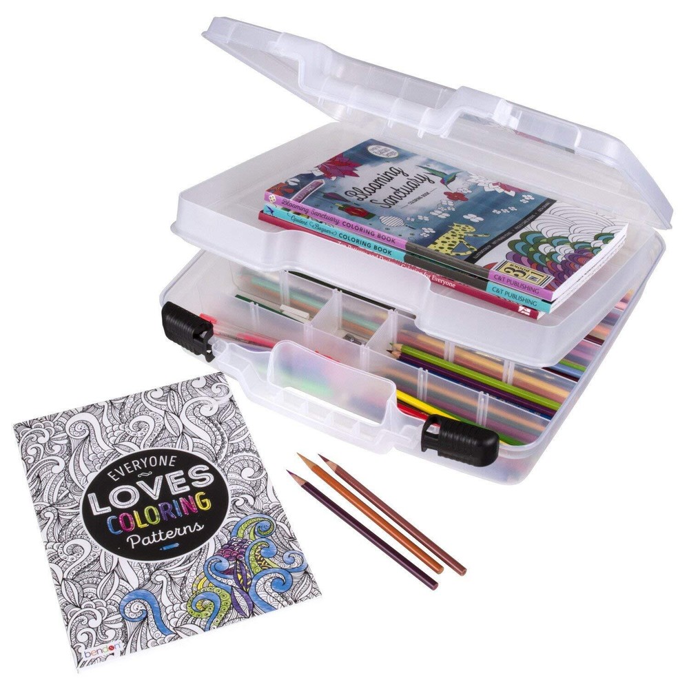 Quick View Deep Base Carrying Case-15x3.25x14.375 Translucent