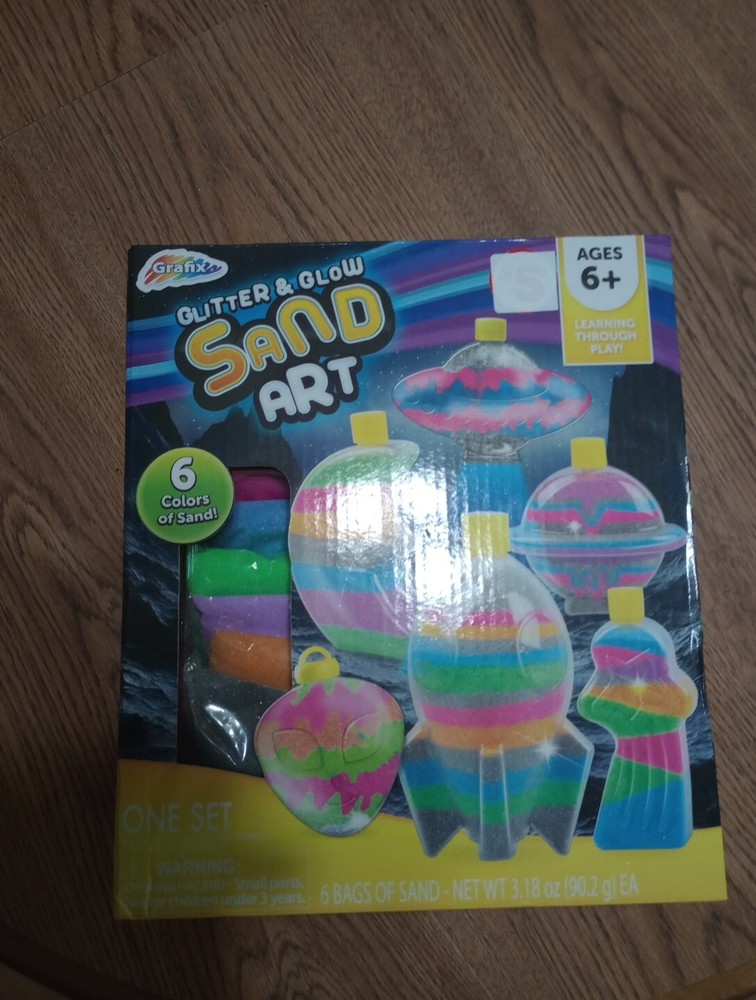 Grafix Colorful Sand Art Set 6 Colors
