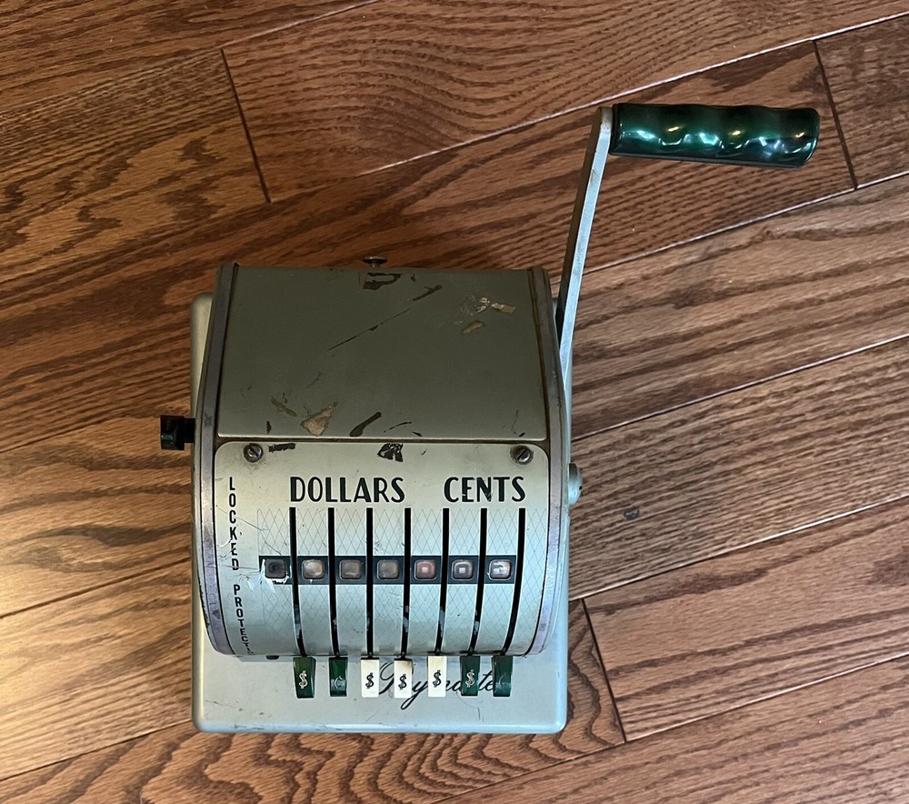 Vintage PAYMASTER X-550 Check Writing Machine