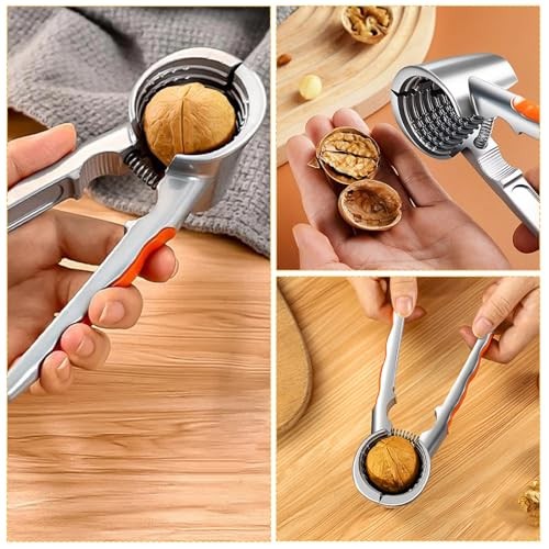 Nut Cracker and Crusher Tool Set, 1 Nutcracker with 2 Nut Picks, Durable and