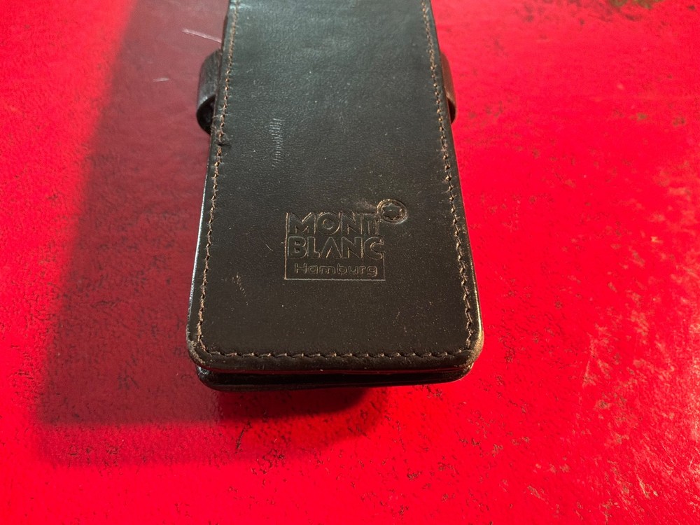 Montblanc 2 Pens Black OEM Leather Case Pouch