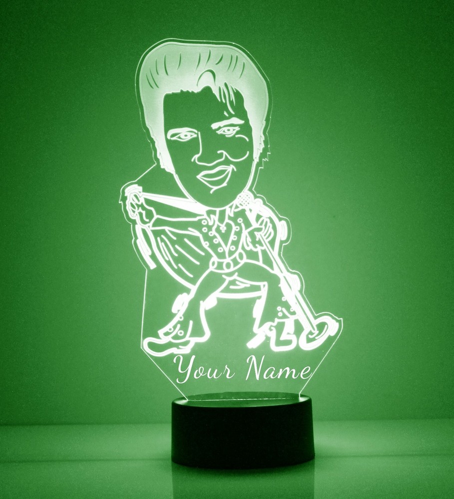 Elvis Presley LED Night Light, with Remote Control, Light Up Elvis Sign