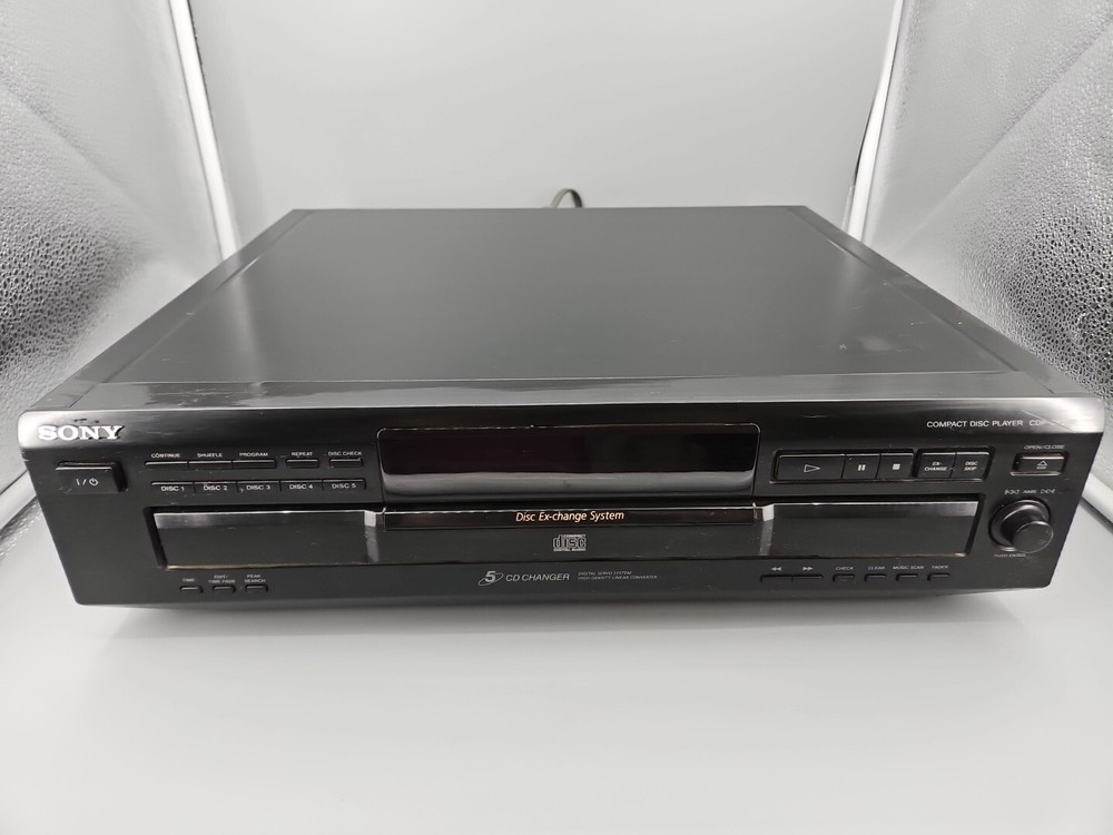 Sony CDP-CE235 CD Player 5 Disc Changer - TESTED & WORKING , No Remote