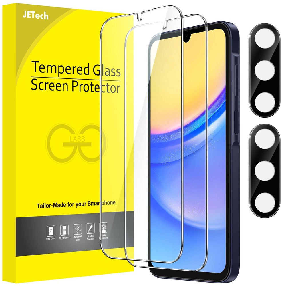 Screen Protector for Samsung Galaxy A15 4G / 5G 6.5 Inch, 2-Pack