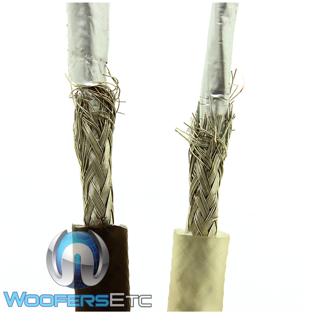 SUNDOWN AUDIO 25FT SAZ 2CHANNEL SOLID 100% OFC COPPER TWISTED RCA AMPLIFIER WIRE