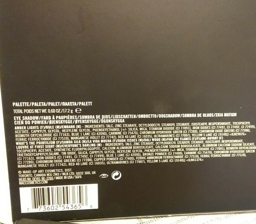 MAC Art Library: Flame - Boyant Eyeshadow Palette - NIB