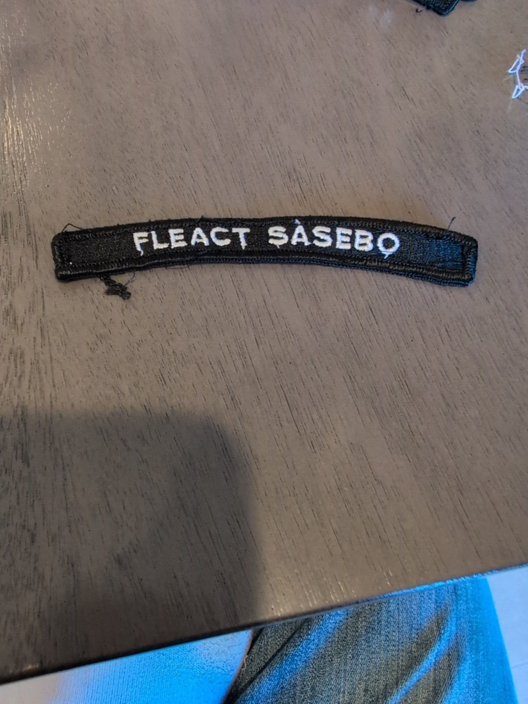 Fleet Activities Sasebo Uniform Shoulder Patch - Rocker.