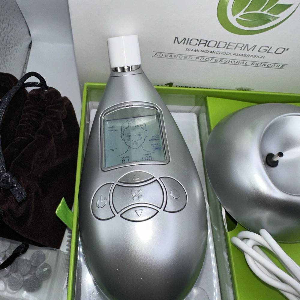 Microderm GLO Diamond Microdermabrasion Machine and Suction Tool open box