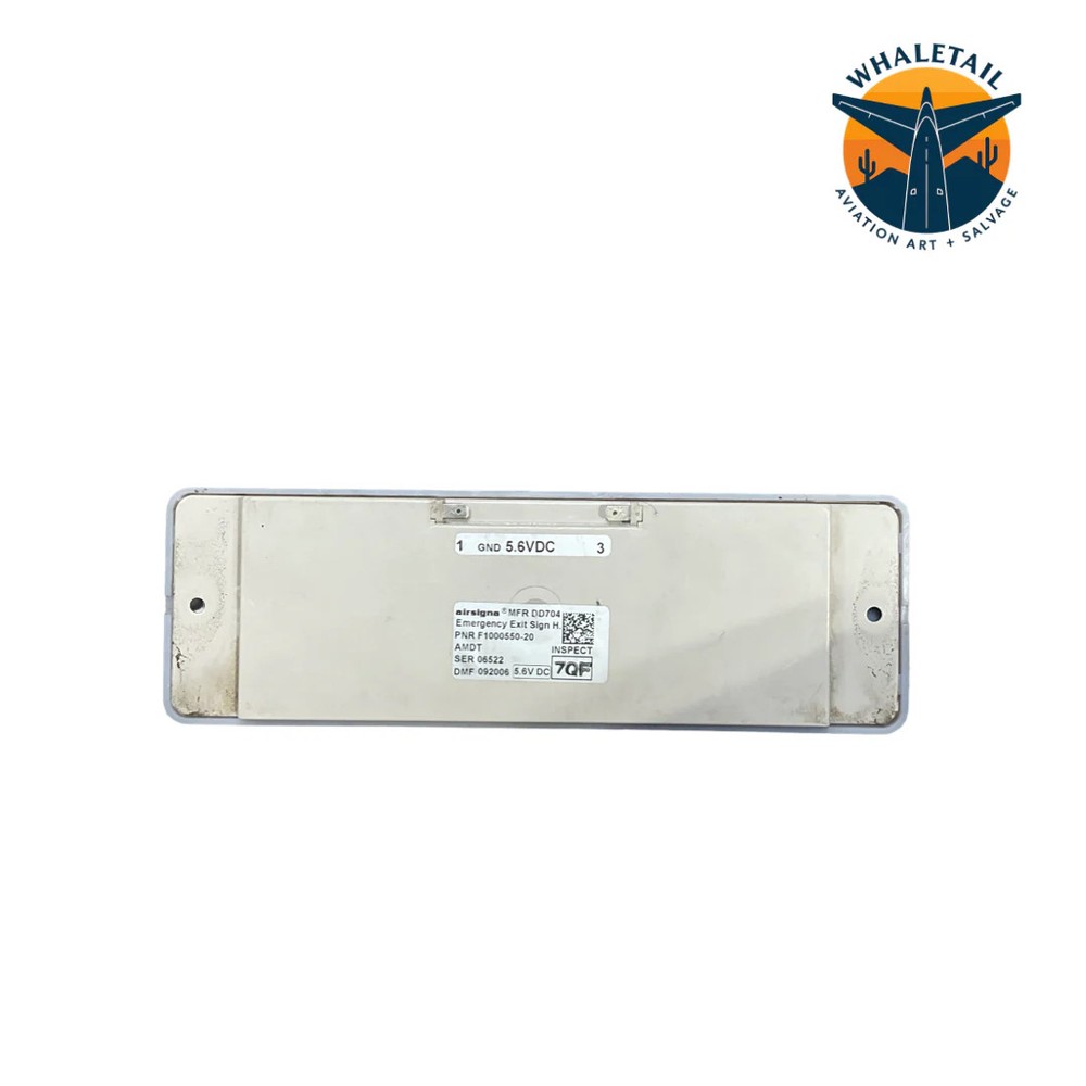 Airbus Emergency Exit Sign – PN F1000550-20