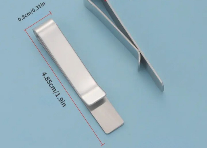 mens tie clip bestman design silver colour
