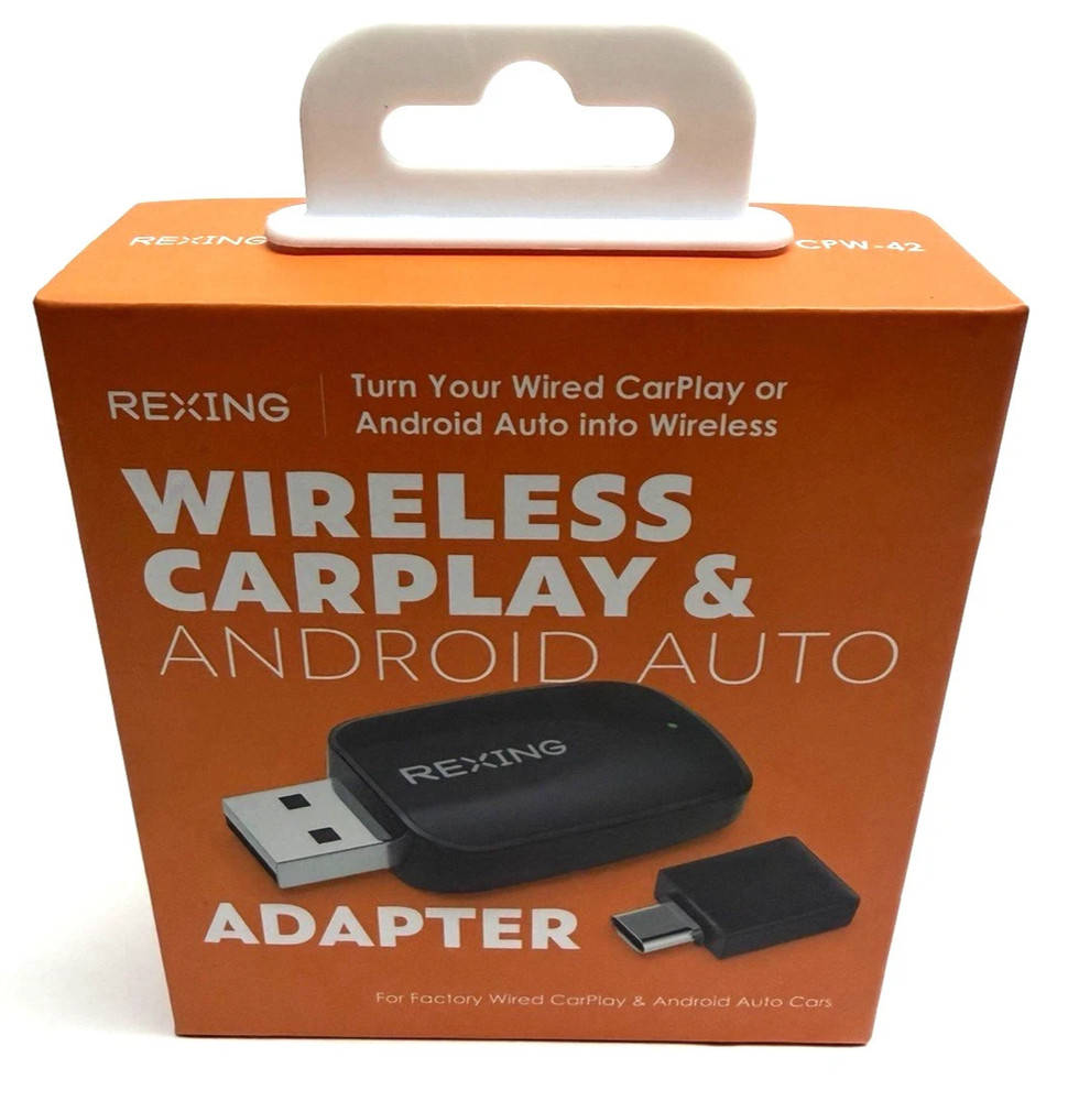 Rexing CPW-42 Wireless CarPlay Android Auto USB Dongle iPhone Android Black