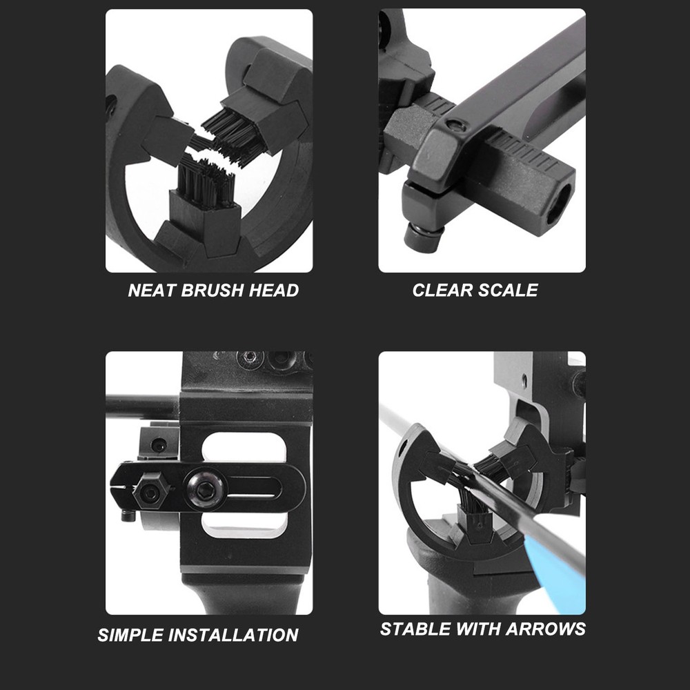 Brush Rest Black Left Right Hand Universal Archery Rest Brush WT