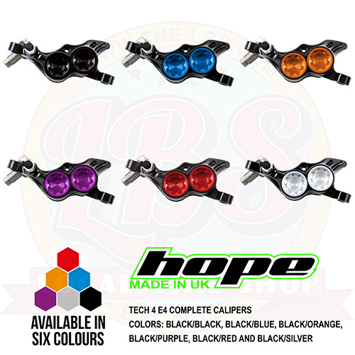 Hope Tech 4 E4 Brake Complete Calipers HBSPC84 - All Colors - New