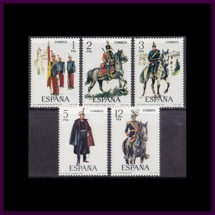 Spain - 1978 (2451-2455) Mint never Hinged - Military