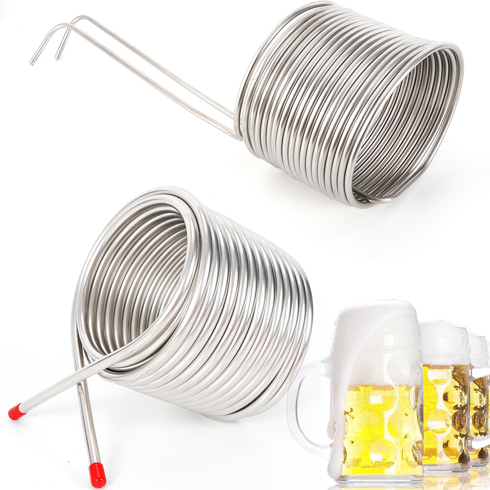 50' Stainless Steel Wort Chiller Coil Homebrew Immersion Chiller Cooling Pipe
