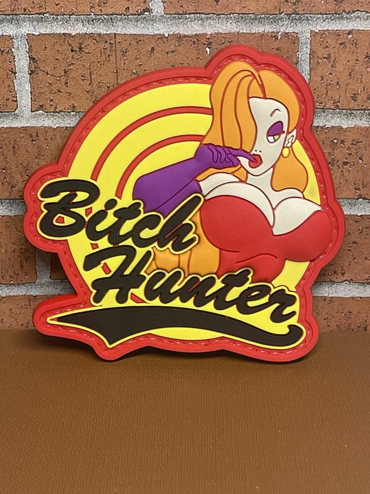 3D Bitch Hunter Titties PVC Patch Hook Backed Tactical Morale Rubber Patch