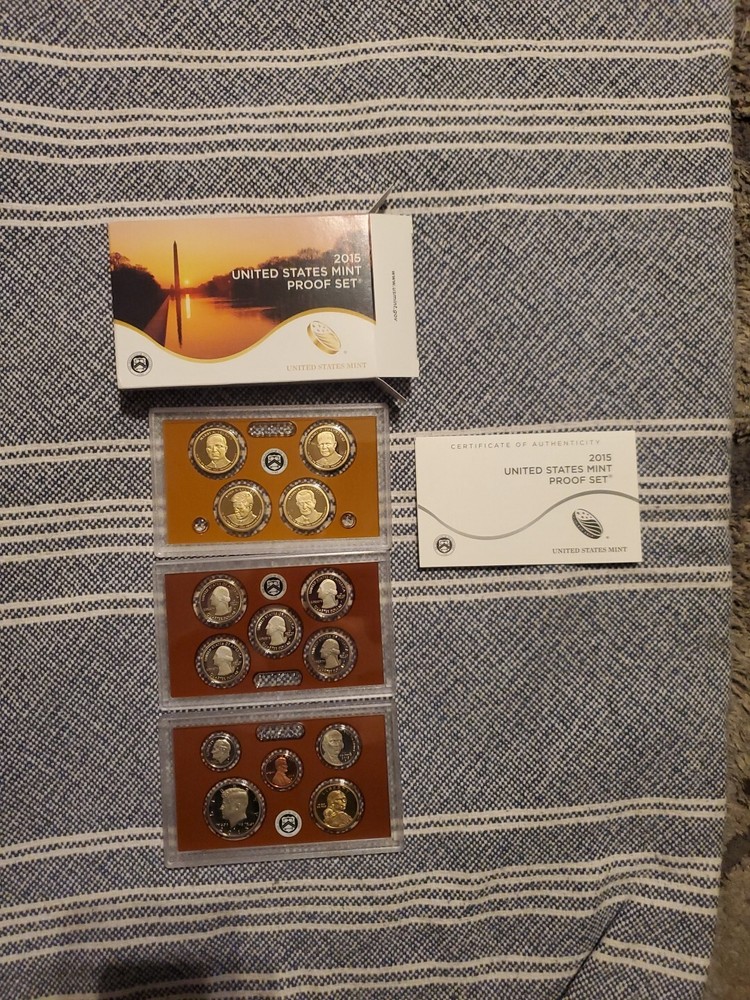 2015 Clad Proof Set U.S. Mint Original Government Packaging OGP COA
