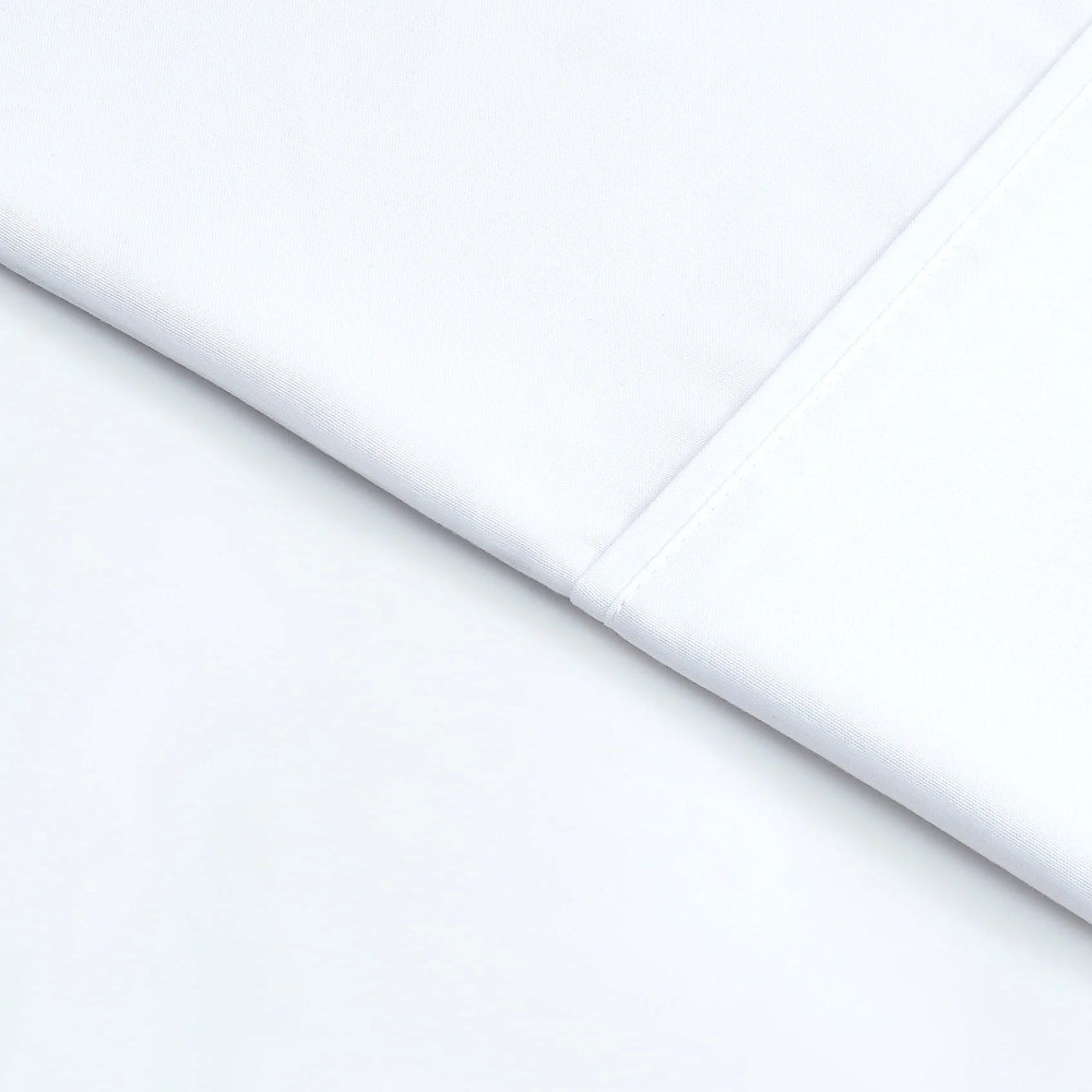 Super Soft Brushed Microfiber Pillowcase Set White Standard Queen 2 Piece