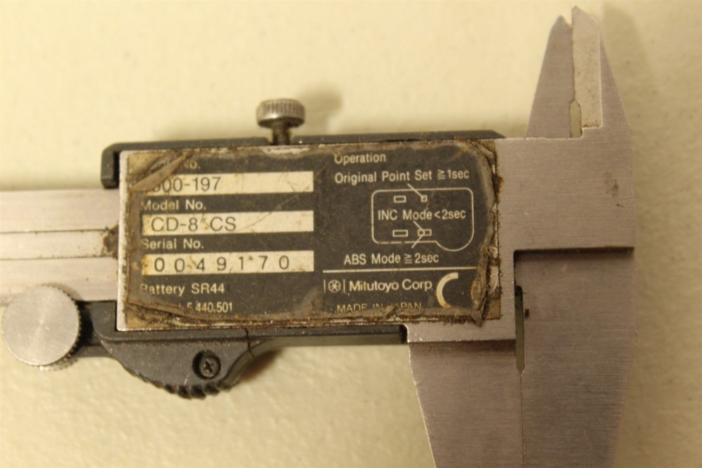 Vintage Caliper With LED Display Mitutoyo Absolute Digimatic Working