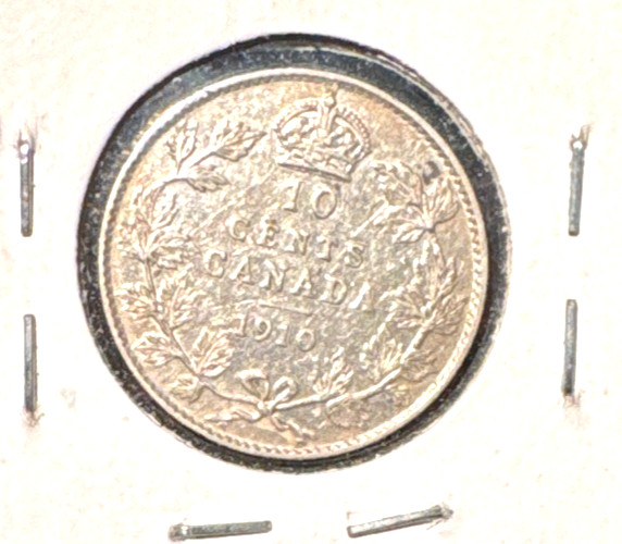 Canada 1910 ten cents KM 10 VF