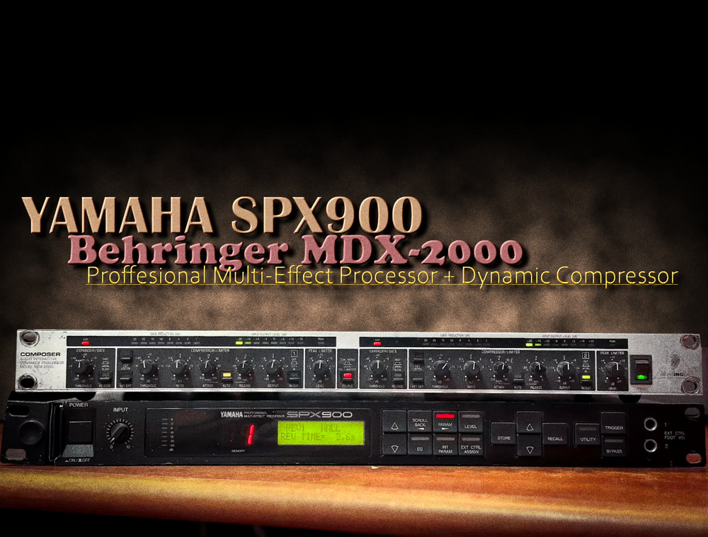 YAMAHA SPX900 🌈RaRe🌈 Effect Processor Behringer MDX-2000 Professional Bundle