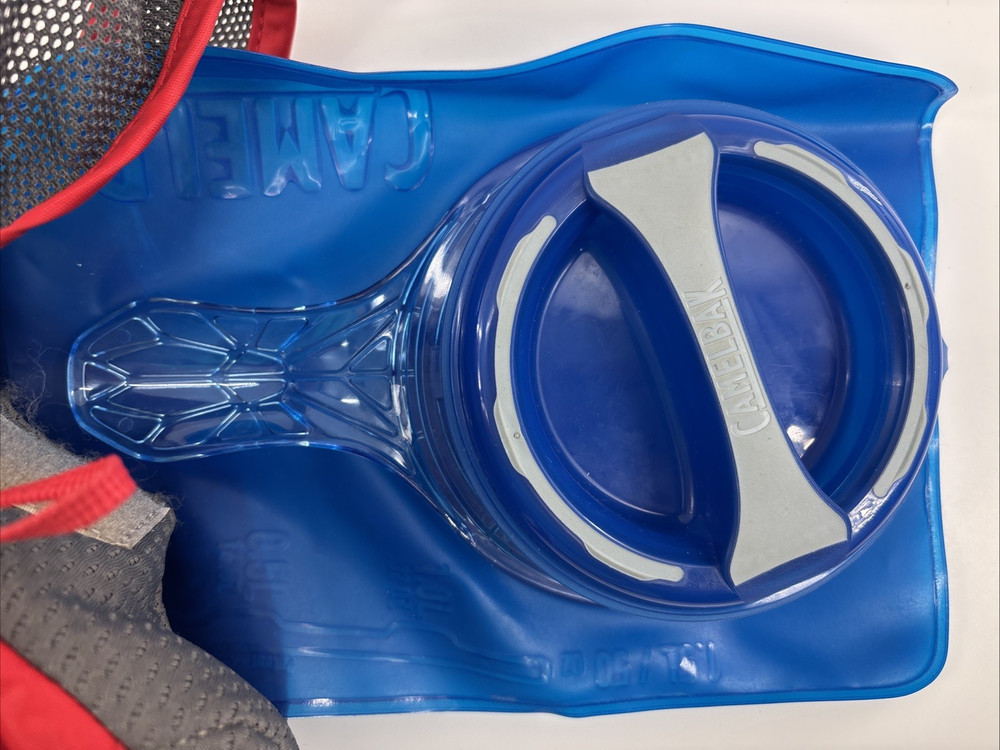 CamelBak Red Check Mini M.U.L.E. Kids' Hydration w/ Bladder Hiking Backpack