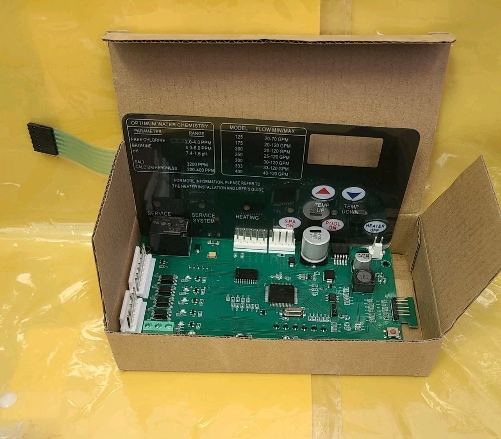 Upgraded 42002-0007S Pool Heater Control Board Kit,472610Z Switch Membrane Pa...